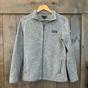 Patagonia Gray Full-Zip Fleece Jacket